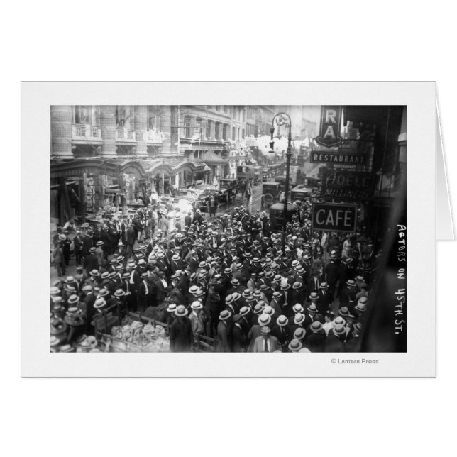 Actores en huelga en la calle 45 en Nueva York (Anverso (Horizontal))