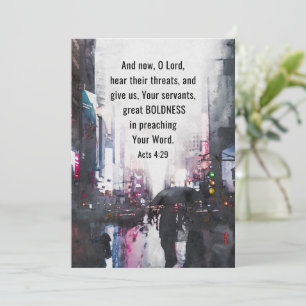 Actos 4:29 Lord Regale una gran tarjeta plana de l