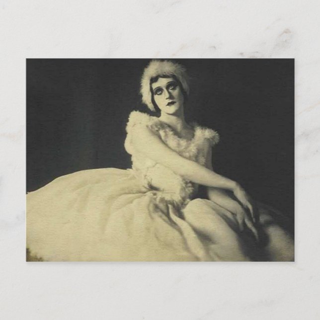 actriz de la tarjeta postal de la salida de bailar (Anverso)