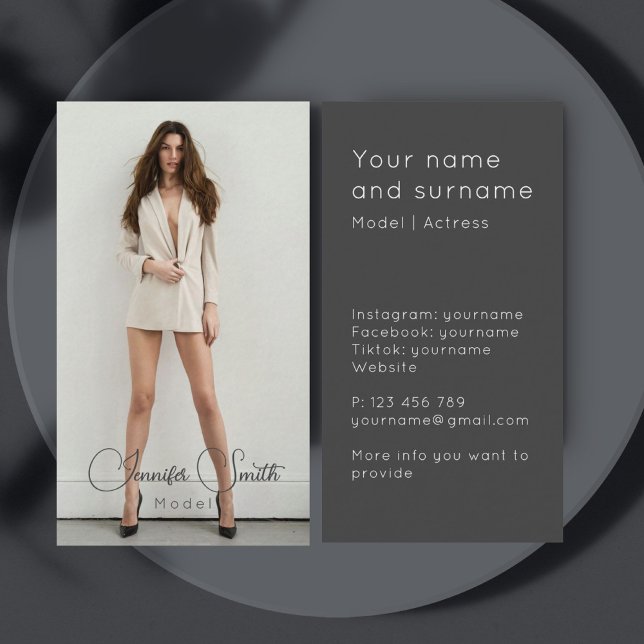 Actriz modelo añada su propia tarjeta de presentac (Subido por el creador)