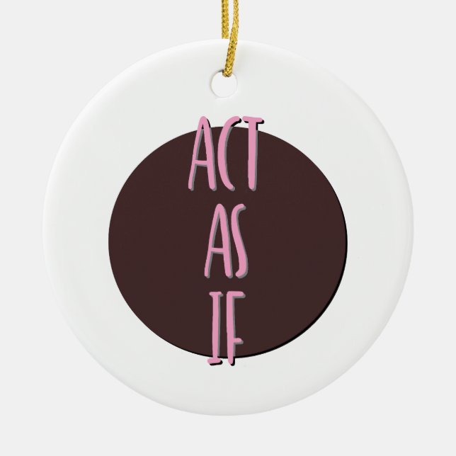 Actúa Como Si El Ornamento Del Lema De Recuperació (Frente)