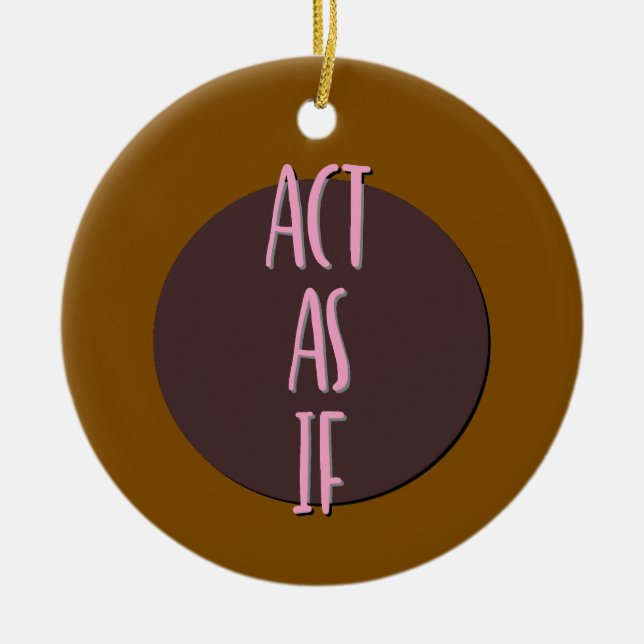 Actúa Como Si El Ornamento Del Lema De Recuperació (Frente)