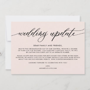 Actualización de Boda Anuncio de Boda más Pequeñ