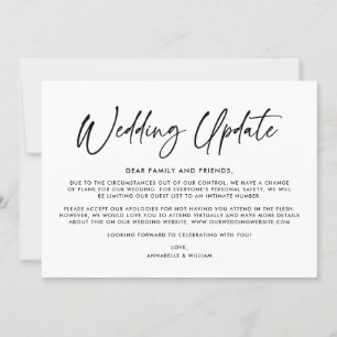 Actualización de Boda Anuncio de Boda más Pequeñ