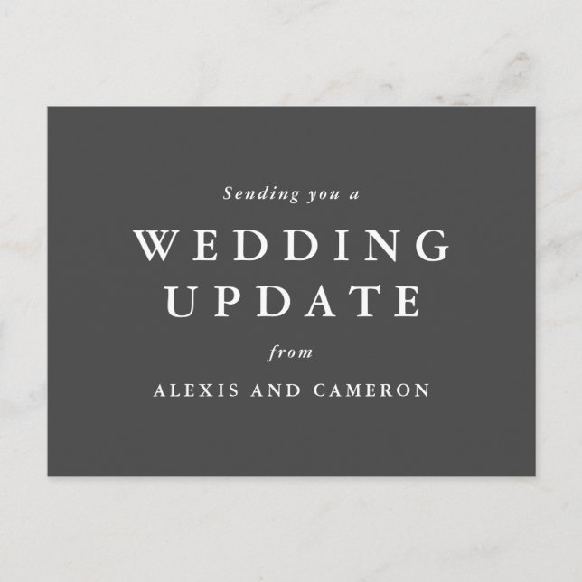 actualización del boda cambiar la postal de fecha (Anverso)