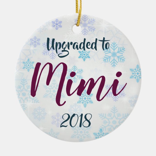 Actualizado Para Mimi Ornamento De Navidad Persona (Frente)