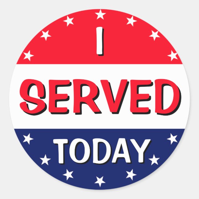 ACTUALMENTE SIRVE Pegatina (Anverso)