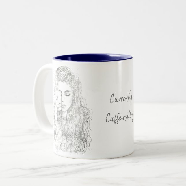 Actualmente taza de Caffeinating (Anverso izquierdo)