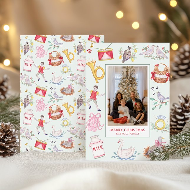 Acuarela 12 días de Navidad foto (Subido por el creador)