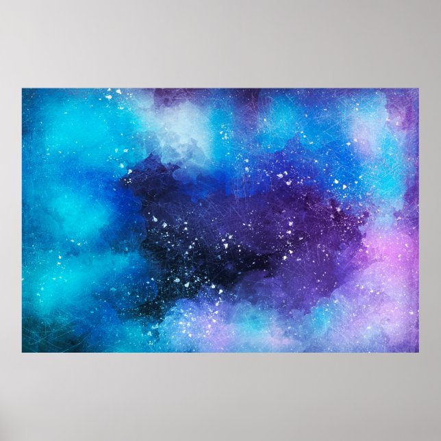 acuarela abstracta de arte de fondo (Frente)