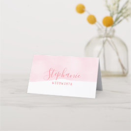 acuarela abstracta tarjeta Rubor color rosa