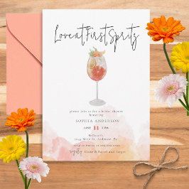 Acuarela Aperol Spritz Bridal Shower Invitación