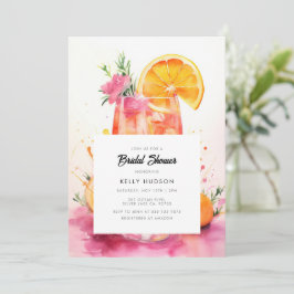 Acuarela Aperol Spritz Bridal Shower Invitación