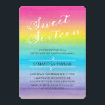 Acuarela Arcoiris Dulce Invitación de 16 Fiestas<br><div class="desc">Acuarela Arcoiris Dulce Invitación de 16 Fiestas</div>