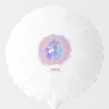 Acuarela Astrología - Globos Géminis
