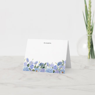 Acuarela Azul Lilac Hydrangeas Personalizada