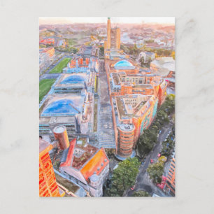 Acuarela Berlín. Tarjetas de Potsdamer Platz