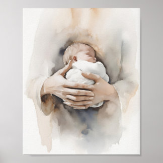 Acuarela Bíblica - Regalo para Recién Nacido, Arte