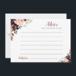 acuarela burgundy y consejo floral rubio<br><div class="desc">Un diseño floral sencillo con bonitas flores de color burdeos,  rosa y azul marino. No dude en cambiar los colores y detalles del texto.</div>