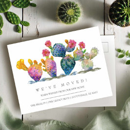 Acuarela Cactus Nueva Invitación de movimiento res
