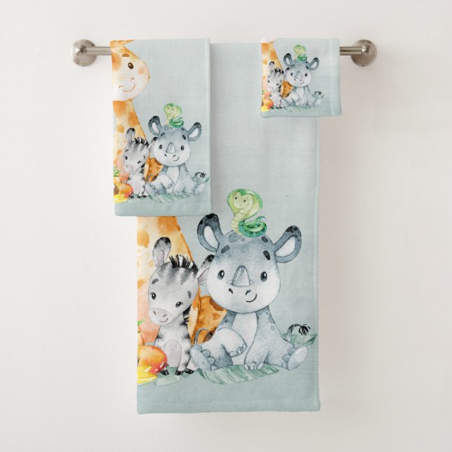 Acuarela Cute Safari Jungle Animales (In situ)