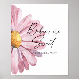 Acuarela Daisy - los bebés son posters dulces
