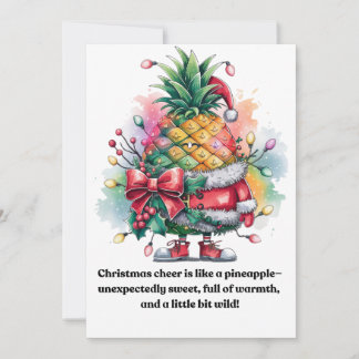 acuarela de árbol de piña navidad