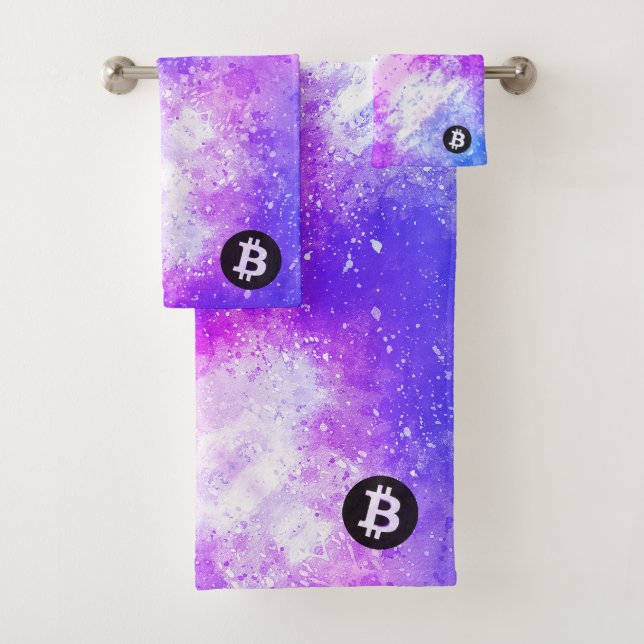 Acuarela de Bitcoin (Estilo 2 - Miami) (In situ)