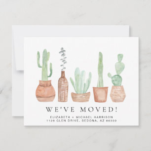 Acuarela de Cactus que hemos movido Invitación