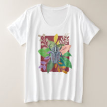 Acuarela de escarabajo azul