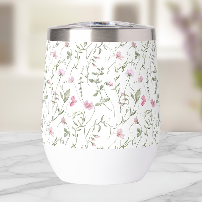 Acuarela de flor silvestre rosa (Subido por el creador)