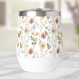 Acuarela de flores silvestres boho