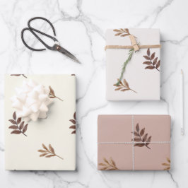 Acuarela de hojas de otoño