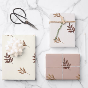 Acuarela de hojas de otoño