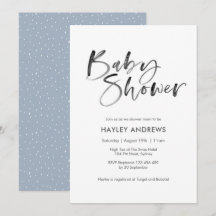 acuarela de invitación de Baby Shower