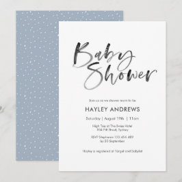 acuarela de invitación de Baby Shower