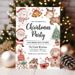 Acuarela de invitación de fiesta de navidades<br><div class="desc">¡Feliz Navidad y disfruta de esta invitación de la fiesta de los Navidades! Es la forma perfecta de invitar a sus huéspedes a sus vacaciones o a su fiesta temático de Navidades. Esta es una invitación festiva de cumpleaños, diseñada con los siguientes gráficos de los Navidades: Santa Claus, muñeco de...</div>