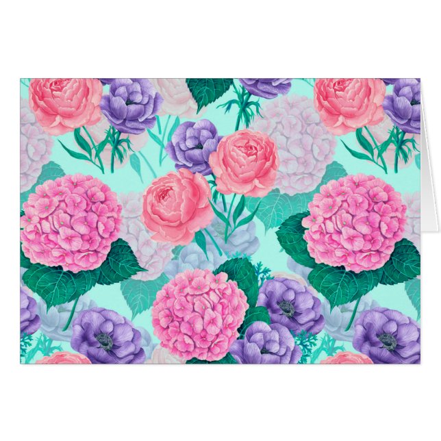 Acuarela de jardín de primavera 2 (Anverso (Horizontal))