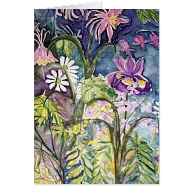 acuarela de la fantasía del wildflower (Frente)