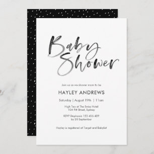 Acuarela de la invitación de Baby Shower
