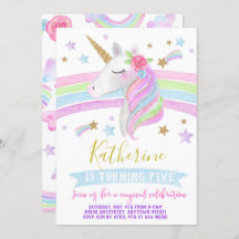 Acuarela de la invitación del cumpleaños de los