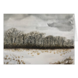ACUARELA DE LA NIEVE   DEL INVIERNO