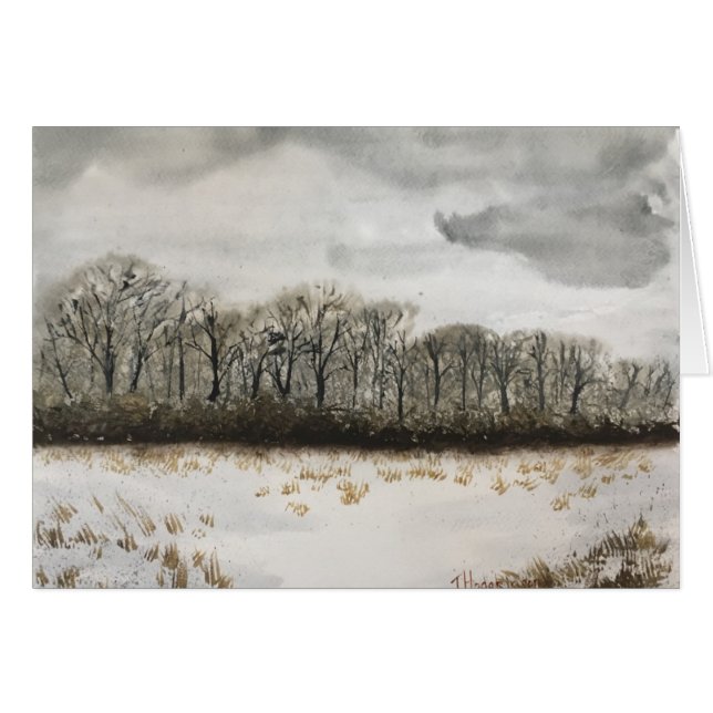 ACUARELA DE LA NIEVE   DEL INVIERNO (Anverso (Horizontal))