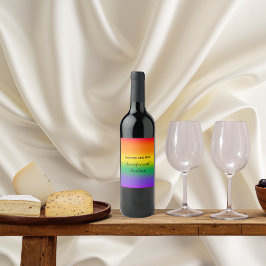 Acuarela de las etiquetas del orgullo gay arcoiris