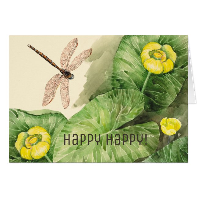 acuarela de lirio (Anverso (Horizontal))