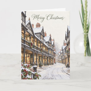 Acuarela de Navidad de Chester Rows
