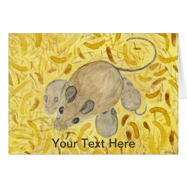 Acuarela de nido de ratón (Anverso (Horizontal))