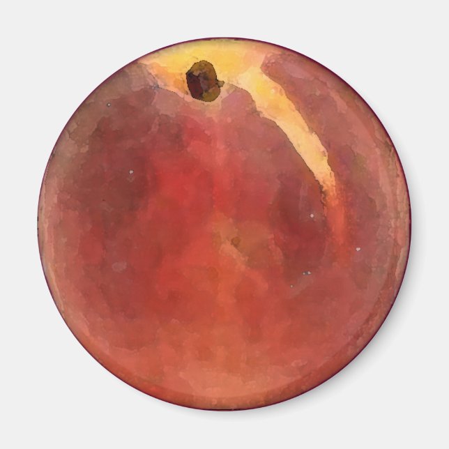 Acuarela de Peach - imán (Frente)