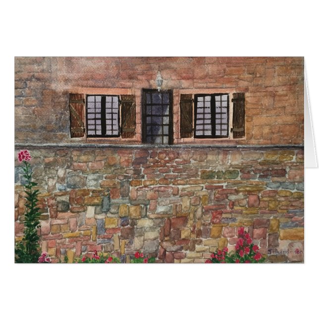 ACUARELA DE PIEDRA   DE LA CASA (Anverso (Horizontal))