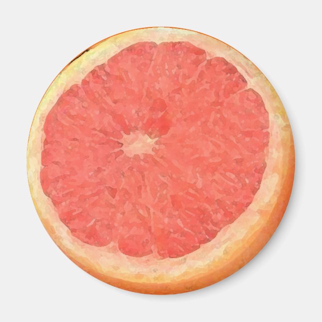Acuarela de pomelo - imán (Frente)